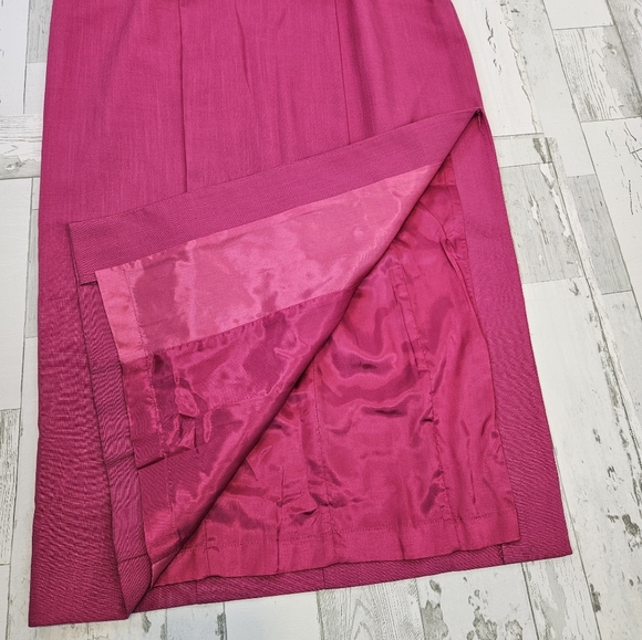 Jennifer Jeffries Vintage Womens Maxi Dress 6 Pink Dead Stock 80s Formal - Picture 14 of 16